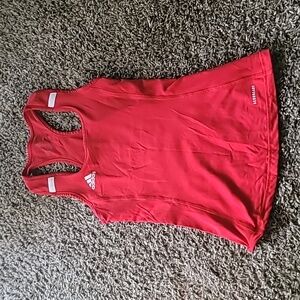 Adidas Aeroready Red Racerback Tank Top | Size Small | EUC | Activewear